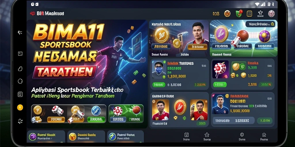 Tampilan grafis menarik dari gameplay Sportsbook BIMA11.