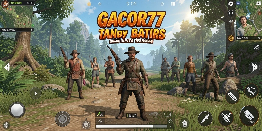 Screenshot gameplay GACOR77 menampilkan aksi seru dalam dunia terbuka.
