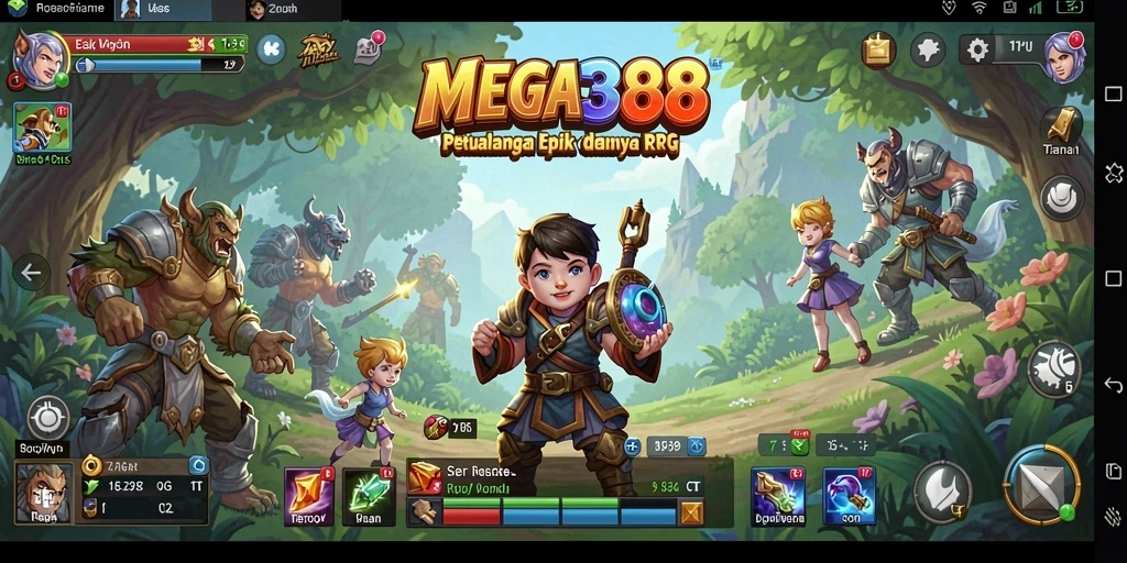 Tampilan gameplay seru dari MEGA388, penuh aksi RPG.
