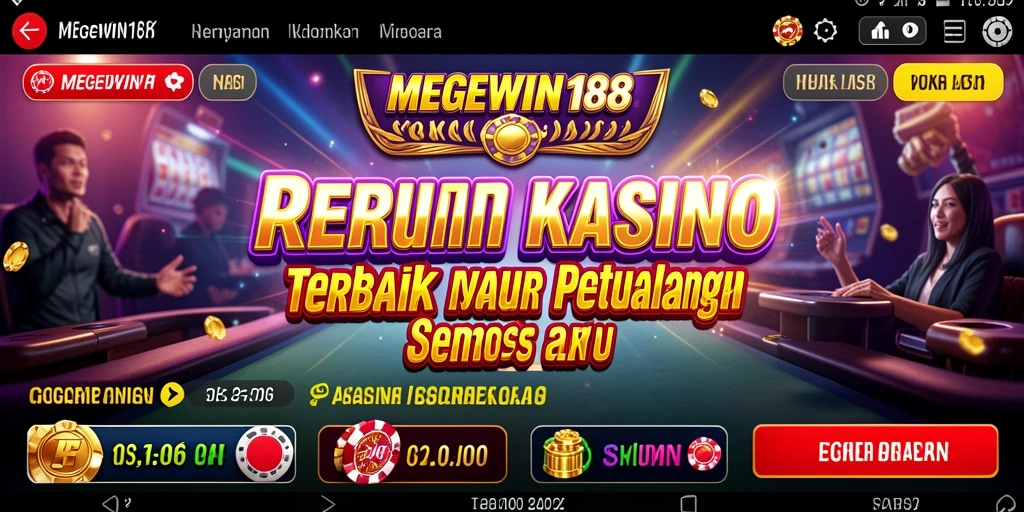 Screenshot MEGEWIN188 menampilkan gameplay Kasino yang mendebarkan dan interaktif.