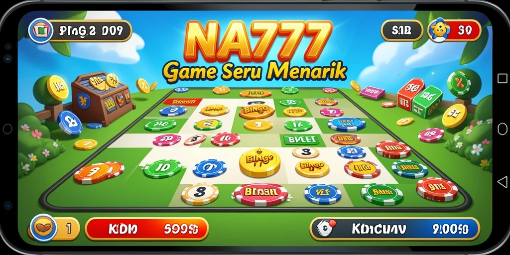 Tampilkan gameplay menarik dari game Bingo NA777 yang penuh warna.