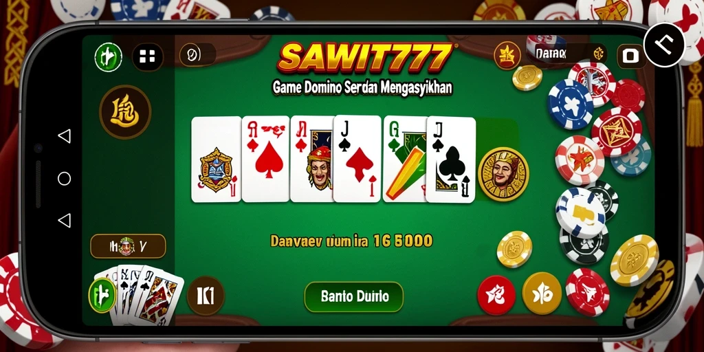 Tampilan gameplay seru dalam SAWIT777 dengan aksi domino yang mendebarkan.