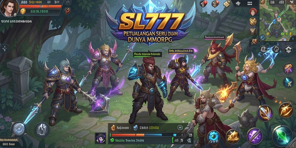 Screenshot SL777 menampilkan aksi pertarungan seru dalam dunia MMORPG.