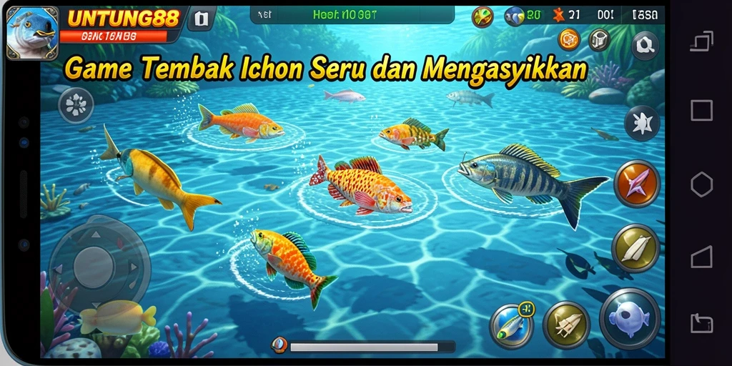 Tampilan gameplay Tembak Ikan UNTUNG88 yang seru dan menarik.