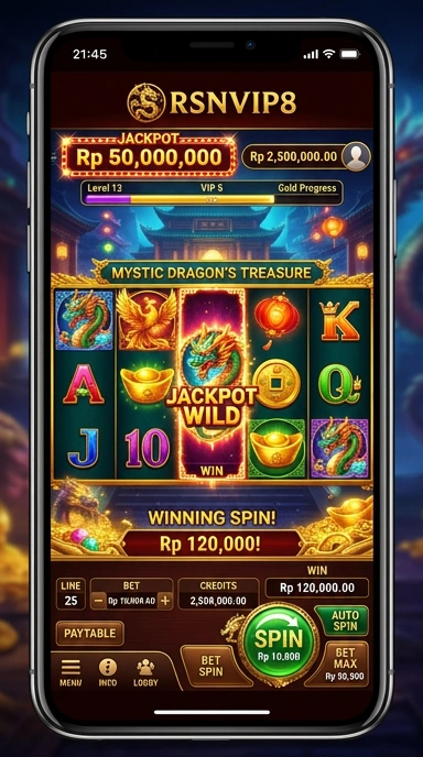 Tampilan utama aplikasi rsnvip8 yang menarik dan informatif.